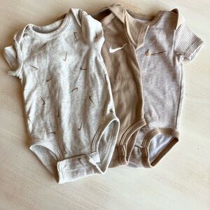 Nike Infant Bodysuit Duo - Beige and Light Brown